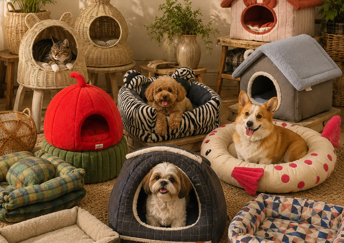 A collection of cosy, creative pet houses